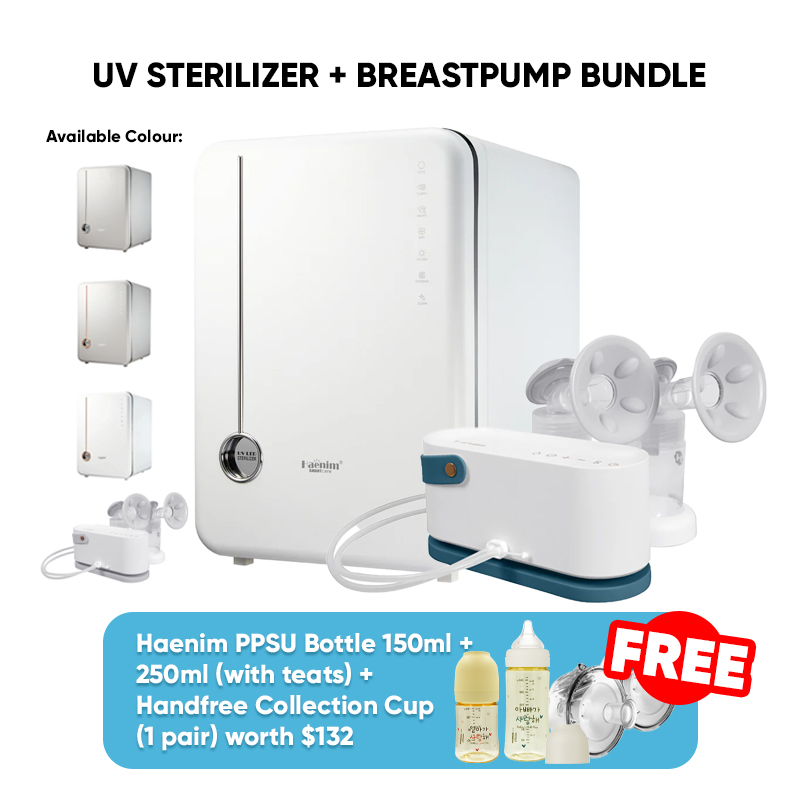 Bundle: Haenim 4G+ Classic UV Steriliser +  NexusFit 7X Breast Pump + FREE GIFT